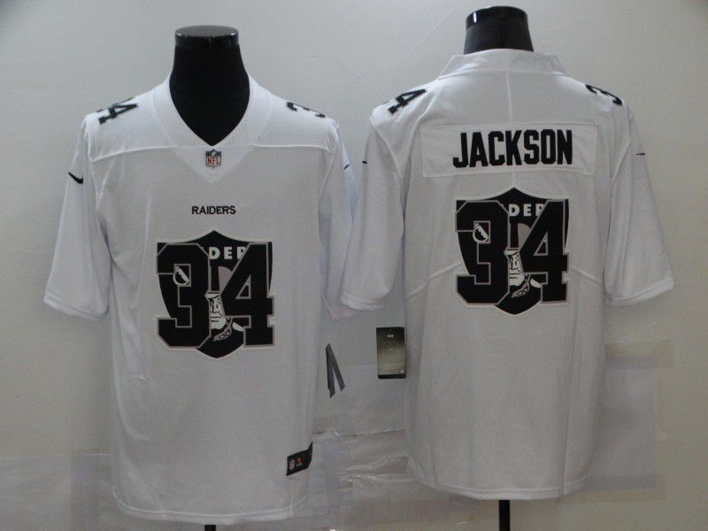 Men Oakland Raiders #34 Jackson White shadow 2020 NFL Nike Jerseys